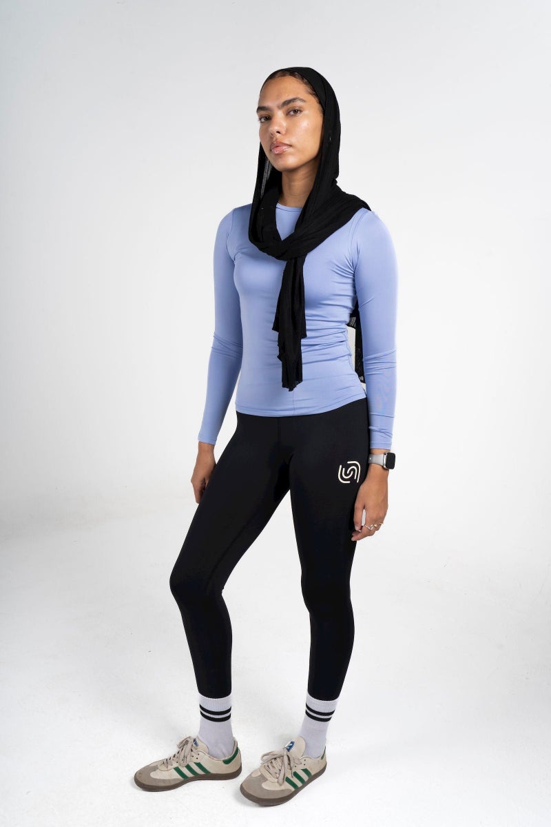 Beyond Women's Lavdender Basic long sleeve top - Image 1